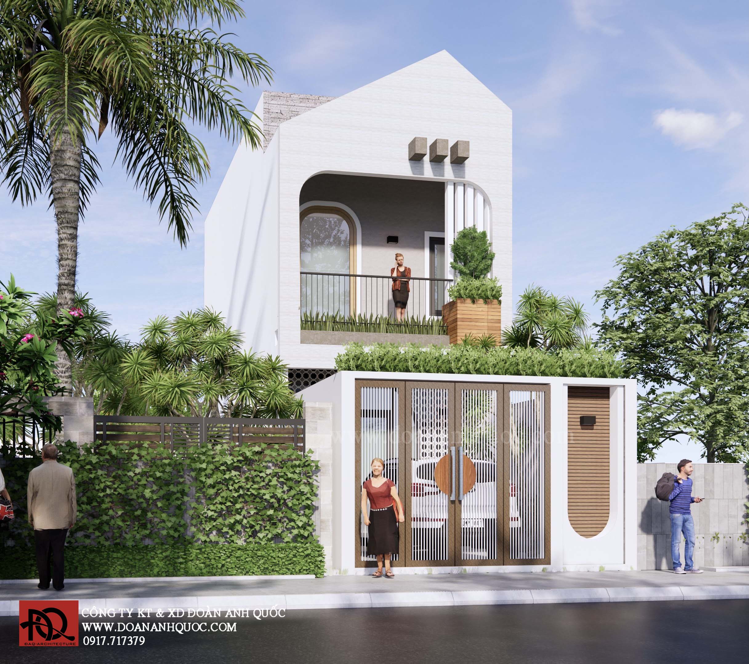 Thiết kế nhà phố hiện đại tại Phan Thiết_MS17